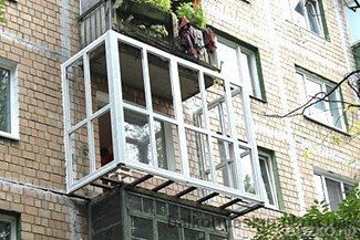 Вынос балкона за периметр плиты от компании оконный стиль ку.
