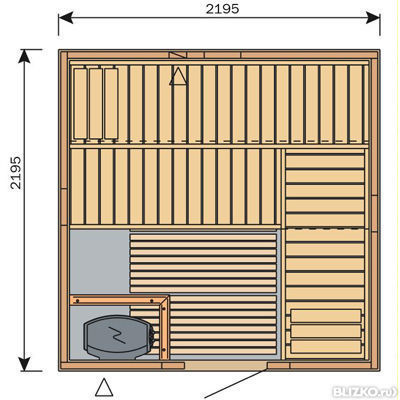 Сауна для дома Harvia Variant S2222