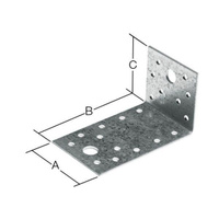 Угол с отверстиями 11 мм оцинкованный 50*90*55*2,0 мм, анкерное отверстие