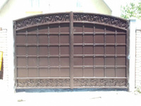 Ворота кованые металлические "Полукруг"