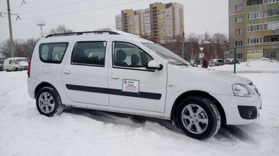 Багажная полка на обивке крыши