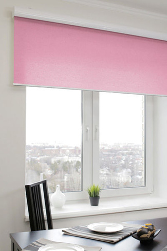 Рулонные шторы для больших проёмов GRANDE BOX розовые