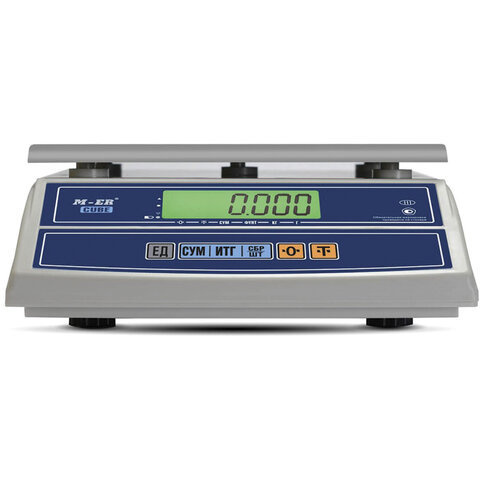 Весы фасовочные MERTECH M-ER 326F-32.5 LCD 01-32 кг дискретность 5 г платформа 255x210 мм без стойки 3054