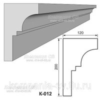 Карниз фасадный лепнина из пенопласта К-012