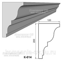Карниз фасадный лепнина из пенопласта К-014
