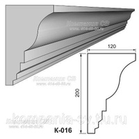 Карниз фасадный лепнина из пенопласта К-016