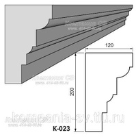 Карниз фасадный лепнина из пенопласта К-023