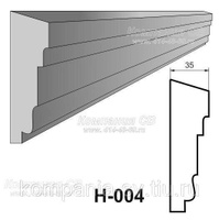 Наличники фасада фасадный декор лепнина из пенопласта (пенополистирола) Н-004