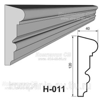 Наличники фасада лепнина из пенопласта (пенополистирола) Н-011
