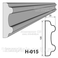 Наличники фасада фасадный декор лепнина из пенопласта (пенополистирола) Н-015