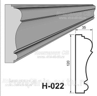 Наличники фасада фасадный декор лепнина из пенопласта (пенополистирола) Н-022