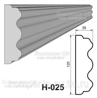 Наличники фасада фасадный декор лепнина из пенопласта (пенополистирола) Н-025