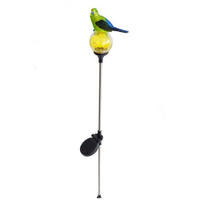 Декоративный штекер "Волнистый попугайчик" с солнечным светильником Хит-декор