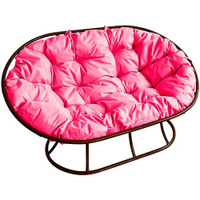 Садовый диван "Мамасан" коричневый/розовая M-Group