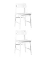 Стул ODEN WOOD белый 2 шт. Комплект из двух стульев Stool Group ODEN WOOD из массива гевеи белый
