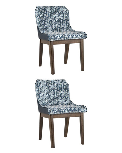 Стул NYMERIA синий 2 шт. Комплект из двух стульев Stool Group NYMERIA синий обеденный