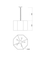 Светильник подвесной Moderli V1220-5P Rizar 5*E27*60W V1220-5P Rizar 5*E27*60W подвесной