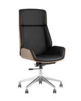 Кресло руководителя TopChairs Crown черное Компьютерное кресло TopChairs Crown черное для руководителя механизм качания