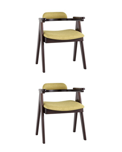 Стул обеденный OLAV оливковый 2 шт. Комплект из двух стульев Stool Group OLAV оливковый мягкое сиденье из ткани, каркас