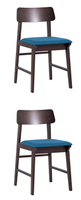 Стул ODEN NEW синий 2 шт. Комплект из двух стульев Stool Group ODEN NEW мягкая тканевая синяя обивка
