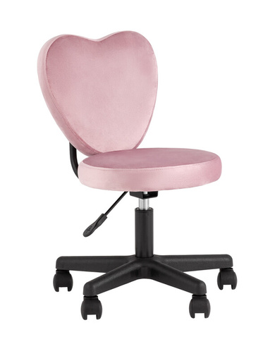 Стул офисный Харт розовый Компьютерное кресло Stool Group офисное офисный Харт розовый крестовина пластик черный