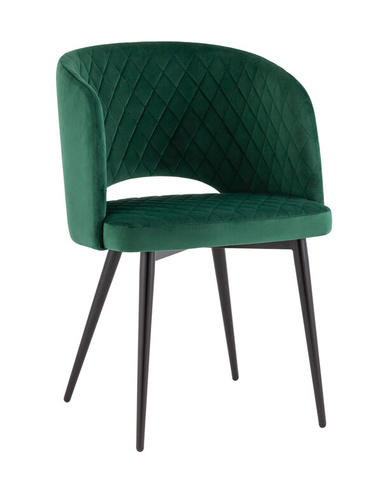 Стул-кресло Дарелл велюр зелёный Stool Group Дарелл мягкое обивка велюр зелёный ножки металл