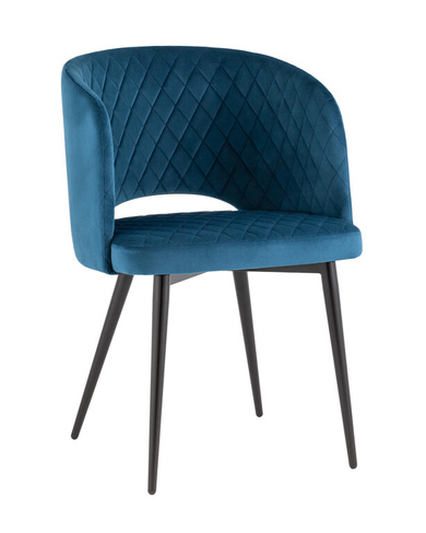 Стул-кресло Дарелл велюр синий Stool Group Дарелл мягкое обивка велюр синий ножки металл