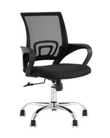 Кресло офисное TopChairs Simple New черный Компьютерное кресло TopChairs Simple New офисное черный в обивке из текстиля