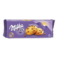 Печенье MILKA (Милка), комплект 3 шт сдобное, с кусочками шоколада, 168 г, 67731 Milka