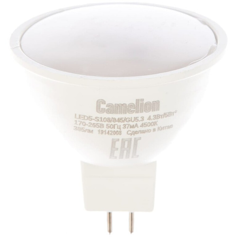 Светодиодная лампа Camelion LED5-S108/845/GU5.3