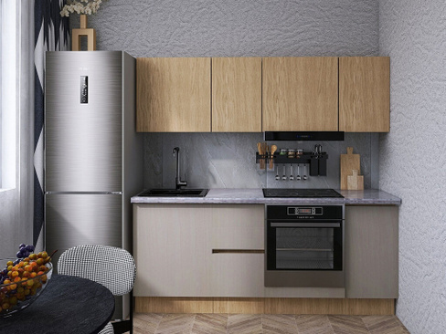 Кухонный гарнитур СБК Женева 200 см без антресолей