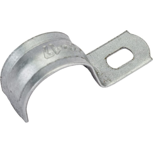 Однолапковая металлическая скоба ЭРА d 16-17 мм