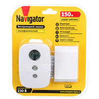 Электрический звонок Navigator 61 270 NDB-D-AC02-1V1-WH