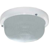 Светильник Ecola Light GX53 LED ДПП круг, IP65 GX53x1 матовое стекло, белый 185х185х85 TR53L1ECR