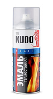 Эмаль аэрозольная KUDO термостойкая серебристая - 0.52 л