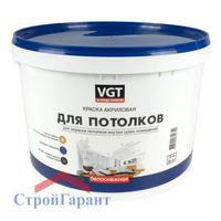 Краска для потолков ВД-АК-2180 VGT, 1,5кг супербелая