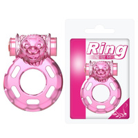 Эрекционное кольцо с вибрацией PINK BEAR Baile