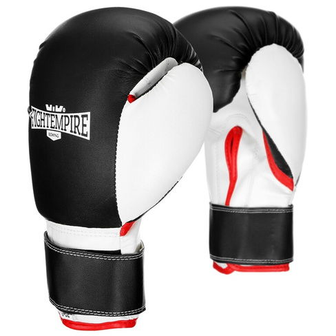 Перчатки боксерские детские fight empire, pre-comp, черно-белые, размер 4 oz FIGHT EMPIRE