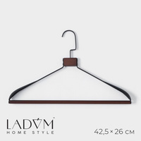 Плечики - вешалки для одежды ladо́m sombre, 42,5×26 см, цвет коричневый LaDо́m
