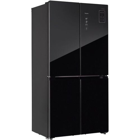 Холодильник двухкамерный TESLER RCD-545I No Frost, черное стекло