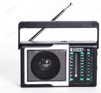 Радиоприемник "Эфир-16", УКВ 76-108МГц, СВ 530-1600КГц, КВ, бат. 2*AA, акб