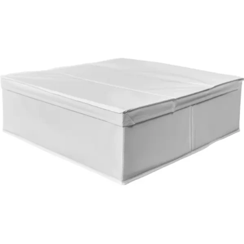 Короб для хранения с крышкой 55x18x52 полиэстер цвет белый Без бренда Короб для хранения тканевый