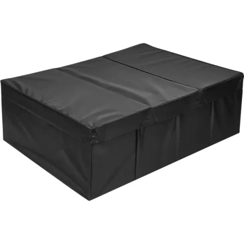 Короб для хранения с крышкой 55x18x39 см полиэстер цвет черный Без бренда Короб для хранения тканевый