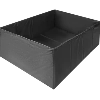 Короб для хранения без крышки полиэстер 39x55x25 черный Без бренда Короб для хранения тканевый