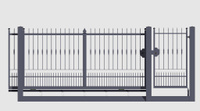 Ворота металлические Вид: сдвижные, горизонтальные
