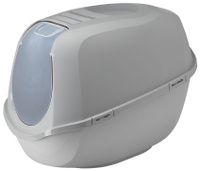 Moderna туалет-домик Mega Smart с угольным фильтром, 65х48.5х46 см, титановый серый (2 кг)
