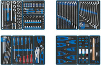 Набор инструментов для тележки KING TONY "FOCUS" 11 ложементов, 188 предметов 934-188MRVD [934-188MRVD]