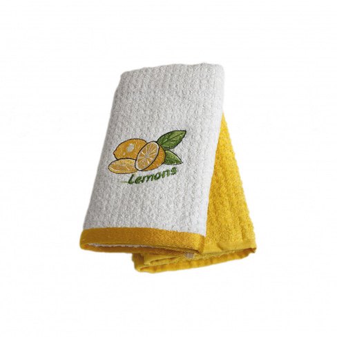 Кухонное полотенце Лимон цвет: белый, желтый (40х60 см - 2 шт)