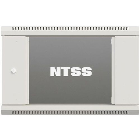 Шкаф коммутационный NTSS NTSS-W12U6045GS-2 настенный, стеклянная передняя дверь, 12U, 600x635x450 мм