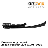 Полоска под фарой левая Peugeot 206 (1998-2010) KUZOVIK SAT